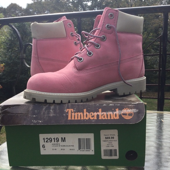 Timberland Shoes - Lt.Pink Timberland Boots Junior Size 6